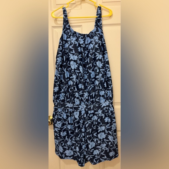 BloomChic Navy and Light Blue Floral One Piece Swimsuit - Picture 1 of 3